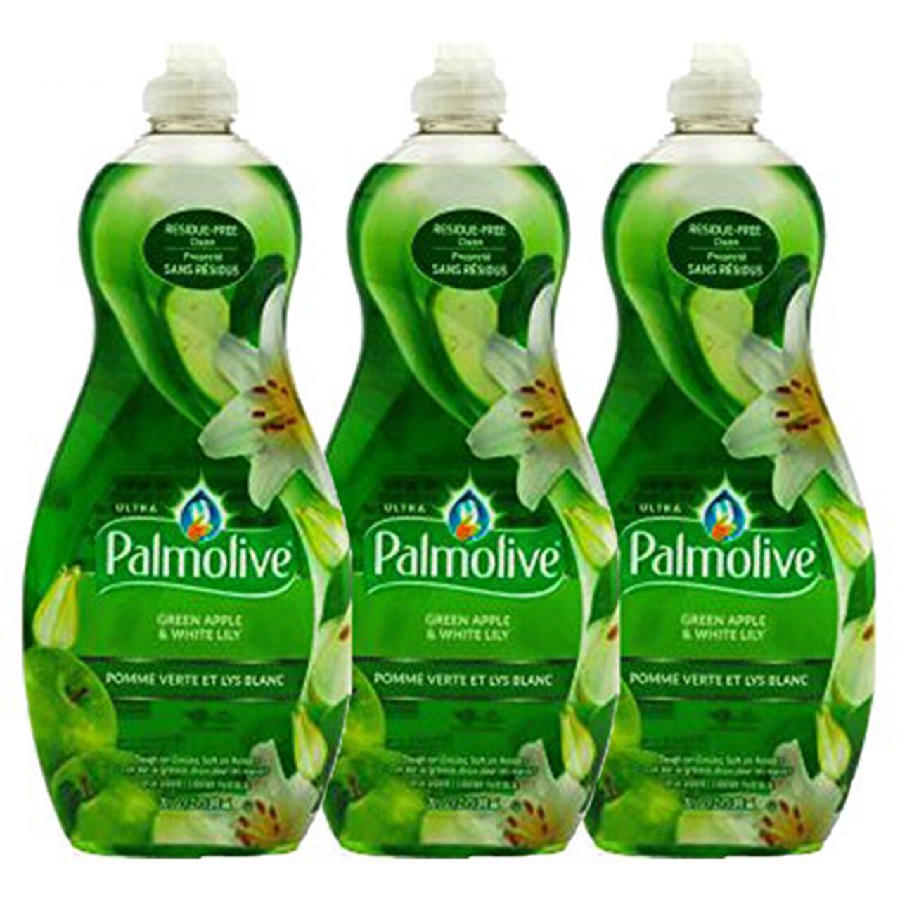 Palmolive Ultra Dish Liquid Green Apple and White Lily 591Ml (Pack Of 3)